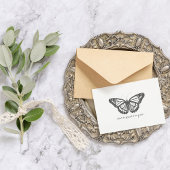 Carte Postale Papillon d'aquarelle Vintage Monarch