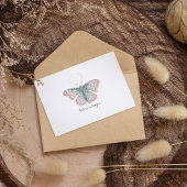 Carte Postale Papillon d'aquarelle Vintage Monarch