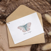 Carte Postale Papillon d'aquarelle Vintage Monarch