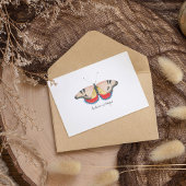 Carte Postale Papillon d'aquarelle Vintage Monarch