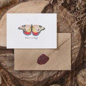 Carte Postale Papillon d'aquarelle Vintage Monarch