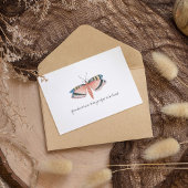 Carte Postale Papillon d'aquarelle Vintage Monarch