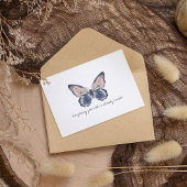 Carte Postale Papillon d'aquarelle Vintage Monarch