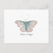 Carte Postale Papillon d'aquarelle Vintage Monarch (Devant)