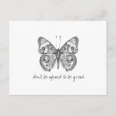 Carte Postale Papillon d'aquarelle Vintage Monarch (Devant)