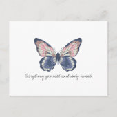 Carte Postale Papillon d'aquarelle Vintage Monarch (Devant)