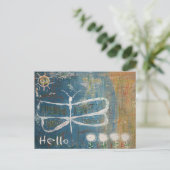 Carte Postale Papillon d'art brut (Debout devant)
