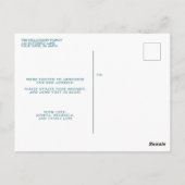 Carte Postale Papillon d'art populaire Faire-part de déplacement (Dos)