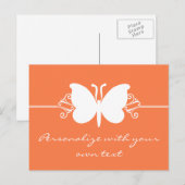Carte postale Papillon de corail (Devant / Derrière)