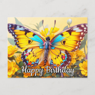 Carte Postale Papillon de design coloré magnifique