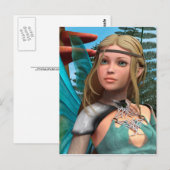 Carte Postale Papillon de fée (Devant / Derrière)