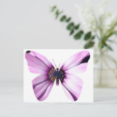 Carte Postale Papillon de fleurs (Debout devant)