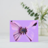 Carte Postale Papillon de fleurs (Debout devant)
