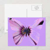 Carte Postale Papillon de fleurs (Devant / Derrière)