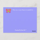 Carte Postale Papillon de gratitude (Dos)