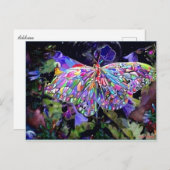 Carte Postale Papillon de jardin secret (Devant / Derrière)