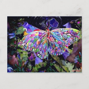 Carte Postale Papillon de jardin secret