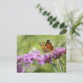 Carte Postale Papillon de la Dame peinte (Debout devant)