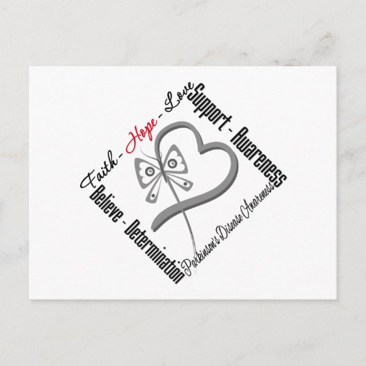 Carte Postale Papillon de la foi, de l'espérance et de l'amour - (Devant)