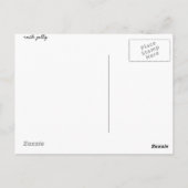 Carte Postale Papillon de la reine sur l'algue tropicale (Dos)