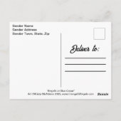 Carte Postale Papillon de l'aile Angel Respirer Heal Rise Aquare (Dos)