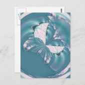 Carte Postale Papillon de printemps (Devant / Derrière)