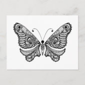 Carte Postale Papillon de style (Devant)
