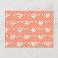 Papillon Deco stylisé - corail orange