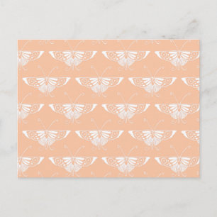 Carte Postale Papillon Deco stylisé - pêche douce