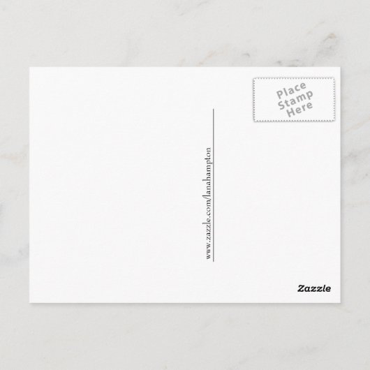 Carte postale Papillon / Devis (Dos)