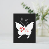 Carte Postale Papillon Diva I (Debout devant)