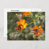 Carte Postale Papillon double (Devant / Derrière)