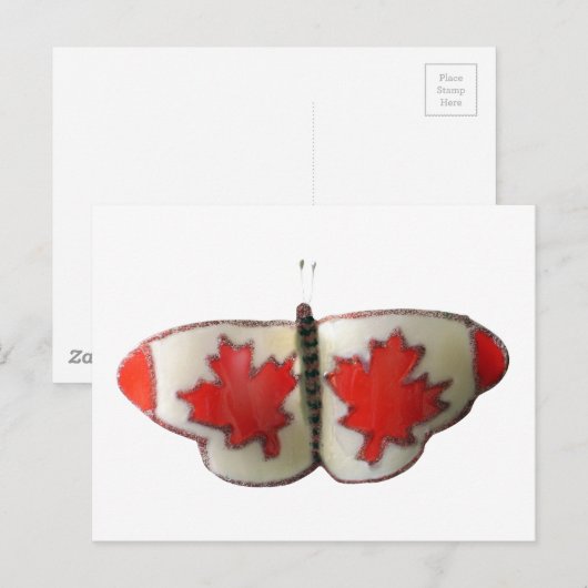 Carte Postale Papillon du Canada (Devant / Derrière)