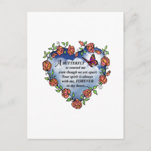 Carte Postale Papillon du ciel