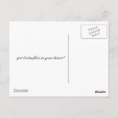 carte postale papillon du coeur (Dos)