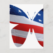 Carte Postale papillon du drapeau (Devant)