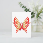 Carte Postale Papillon du ruban sida (Debout devant)