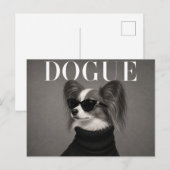Carte Postale Papillon Éditorial de mode de luxe (Devant / Derrière)