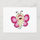Carte Postale Papillon en costume (Devant)