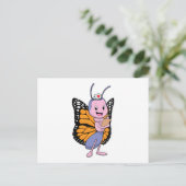 Carte Postale Papillon en tant qu'infirmière (Debout devant)