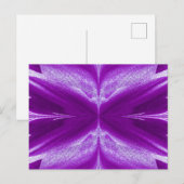 Carte Postale Papillon en violet (Devant / Derrière)