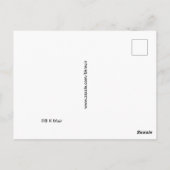 Carte postale - Papillon et fleurs à colorier (Dos)