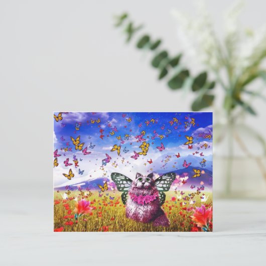Carte Postale Papillon Fairy Kat (Debout devant)