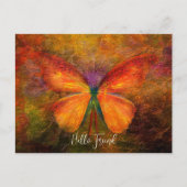 Carte postale papillon fantaisie (Devant)