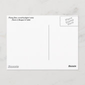 Carte Postale Papillon Feuille d'or (Dos)