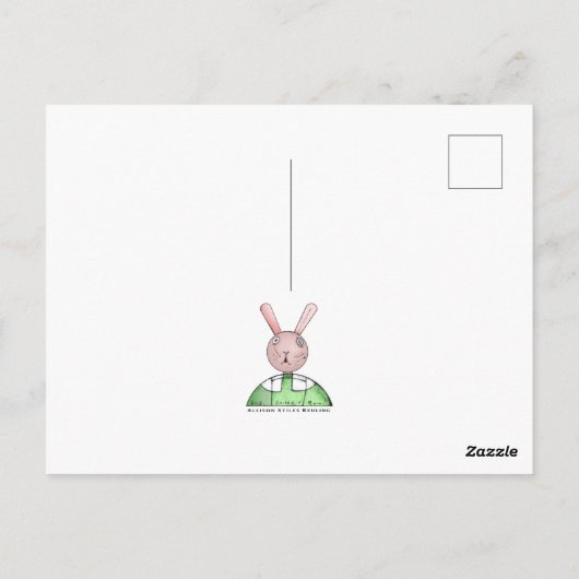 Carte postale Papillon fille (Dos)