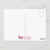 Carte Postale Papillon Fleur de Cerisier Lune (Dos)