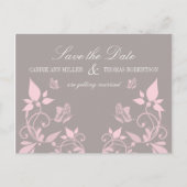 Carte postale papillon floral pour annoncer votre (Devant)