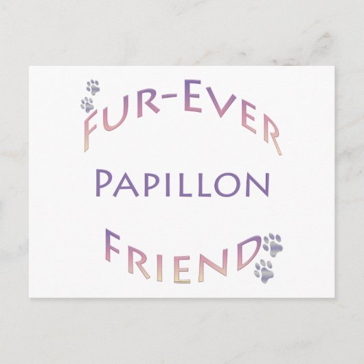 Carte Postale Papillon Furever (Devant)