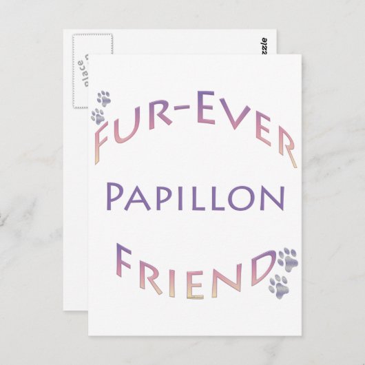 Carte Postale Papillon Furever (Devant / Derrière)